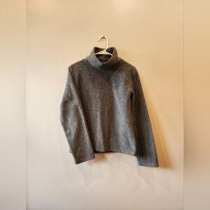 Banana Republic Sweater Gray Mock Turtleneck Womens Size Large